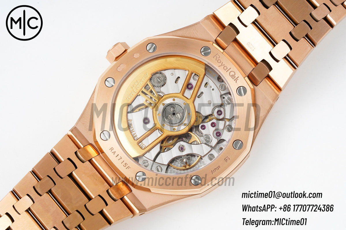 Royal Oak 41mm 15500 RG Black Dial on RG Bracelet – Premium Edition