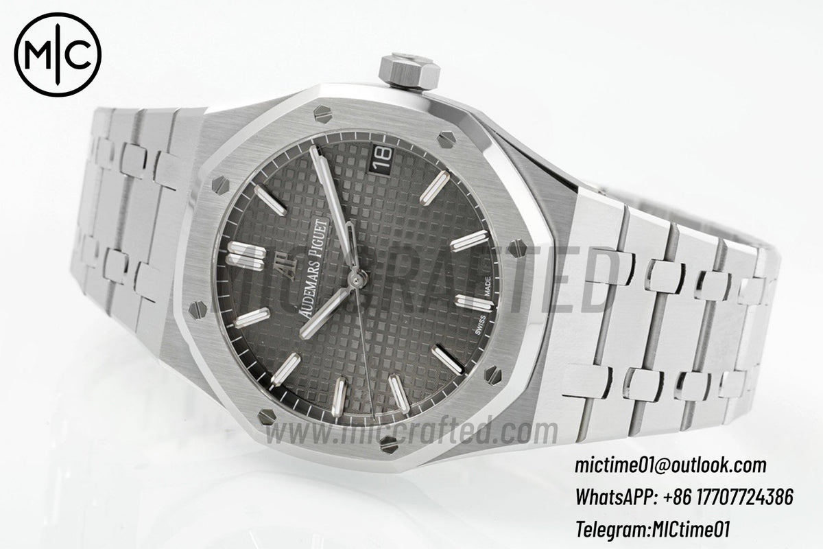 Royal Oak 41mm 15500 SS Gray Dial on SS Bracelet – Premium Edition