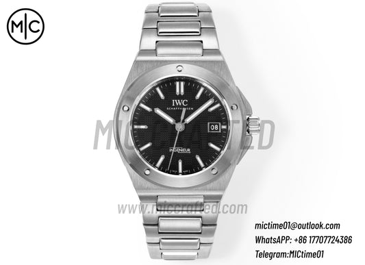 Ingenieur Automatic 40mm SS Black Dial on SS Bracelet – Premium Edition
