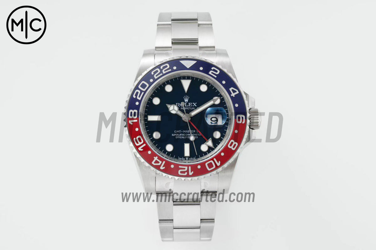 GMT-Master II 126719 BLRO 紅/藍陶瓷 904L 精鋼 藍色錶盤 蠔式錶帶 – 尊貴版