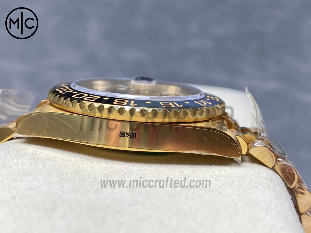 GMT-Master II 126718 GRNR 虎眼石錶盤配 YG Jubilee 錶鏈 - 尊享版