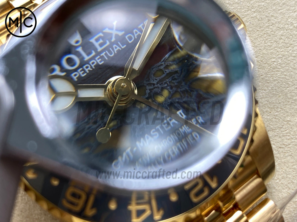 GMT-Master II 126718 GRNR 虎眼石錶盤配 YG Jubilee 錶鏈 - 尊享版