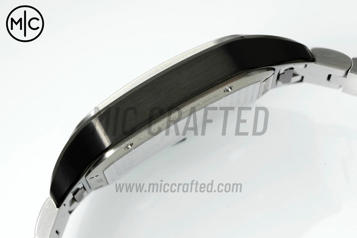 Santos Skeleton 40mm 不鏽鋼/PVD 鏤空錶面,搭配不鏽鋼 SmartLink 錶鏈 - 尊貴版