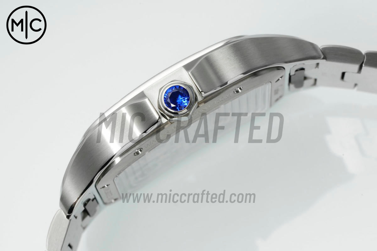 Santos Skeleton 40mm 不鏽鋼鏤空錶面,搭配不鏽鋼 SmartLink 錶鏈 - 尊貴版