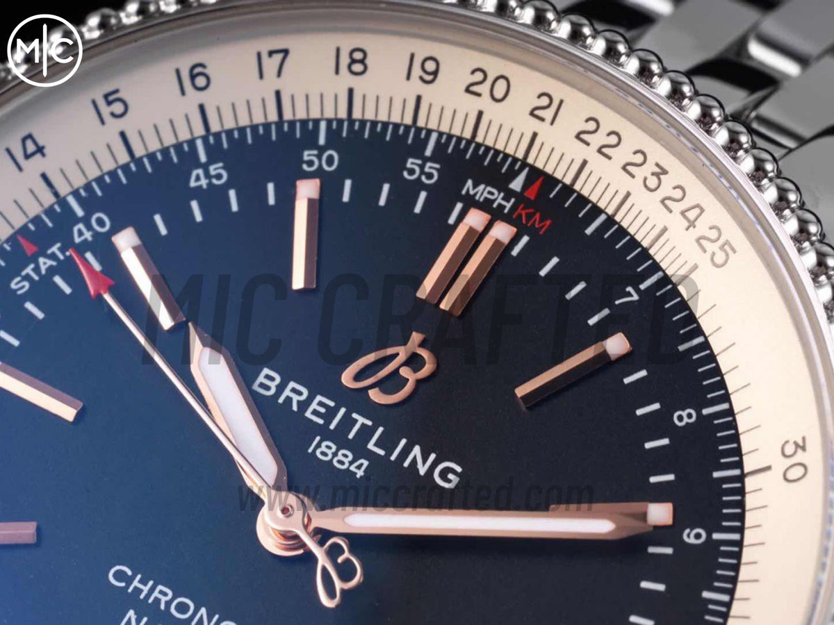 Navitimer 41mm Date SS 黑色錶盤配 SS 錶鏈 – Premium Edition