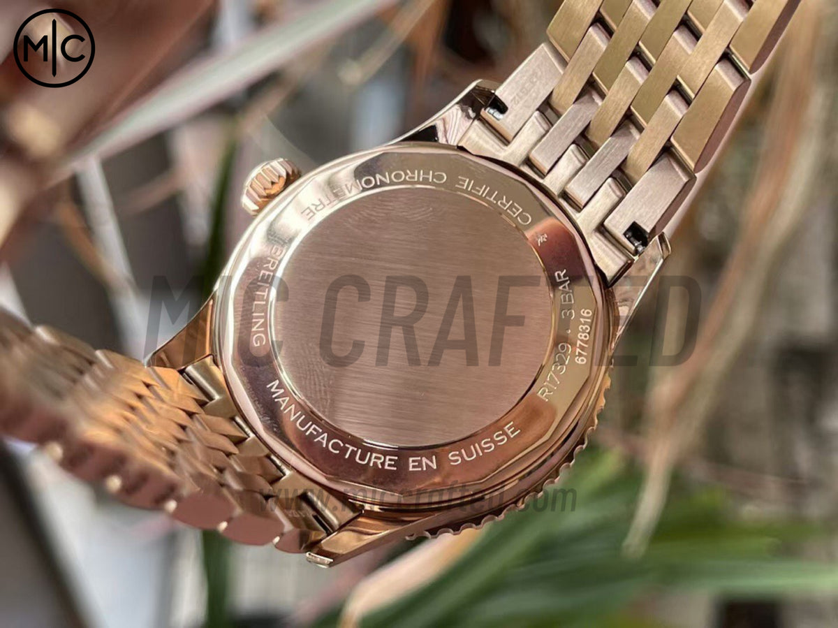 Navitimer Automatic 41mm RG 白色錶盤配 RG 錶鏈 – Premium Edition