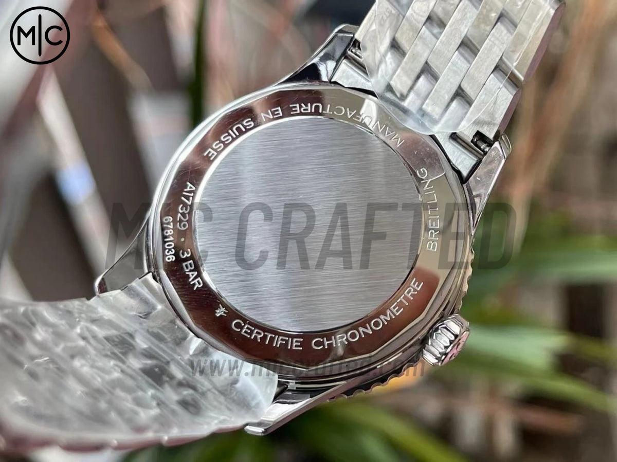 Navitimer Automatic 41mm SS 綠色錶盤配 SS 錶鏈 – Premium Edition