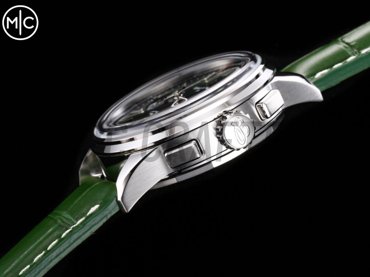 Premier B01 Chrono SS 42mm 綠色錶盤配綠色皮革錶帶 – Premium Edition