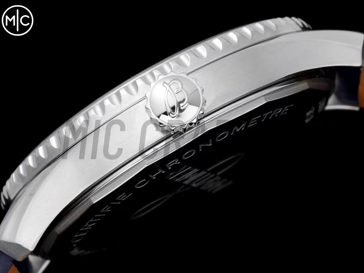 Aviator 8 41mm 藍色錶面搭配藍色皮革錶帶 - 尊貴版