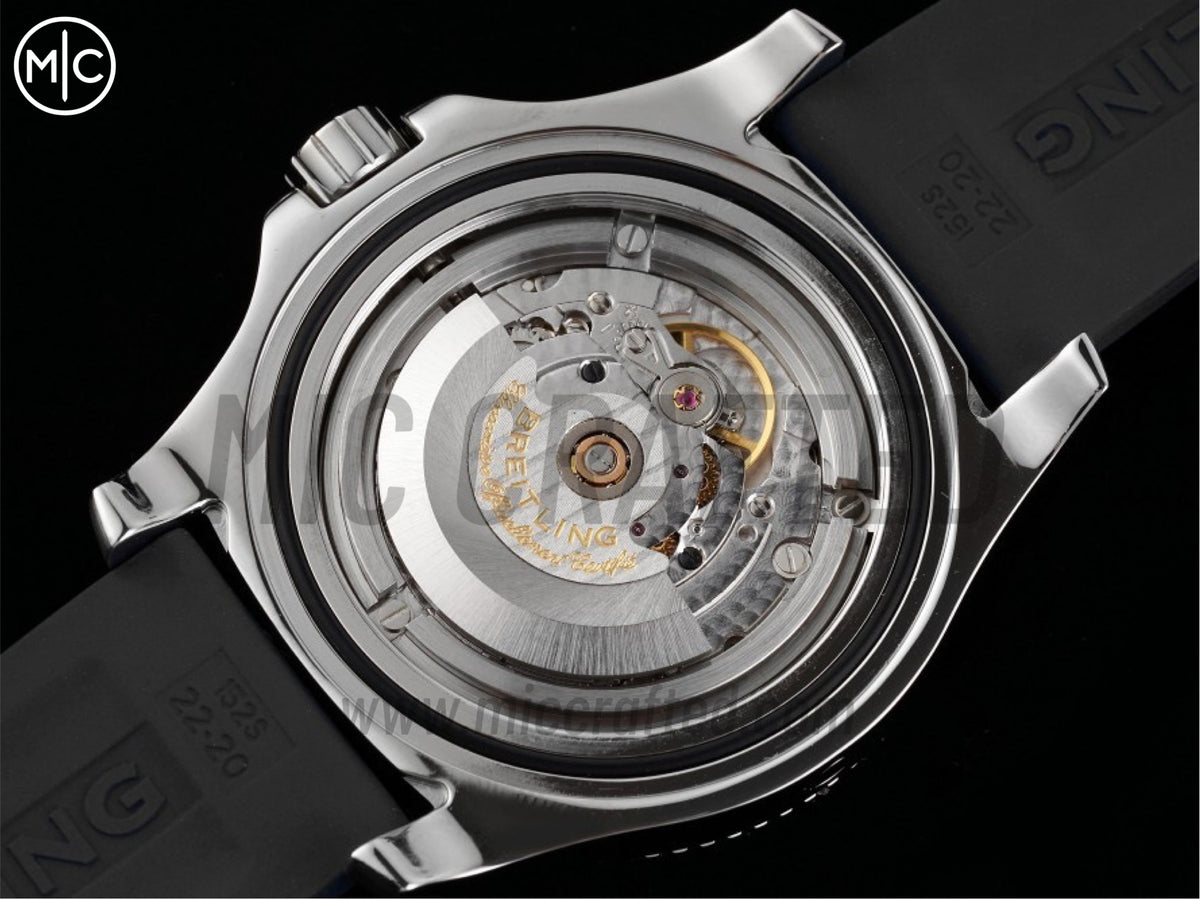 Superocean Automatic 44mm 不鏽鋼黑色錶面、黑色錶圈搭配黑色橡膠錶帶 - 尊貴版