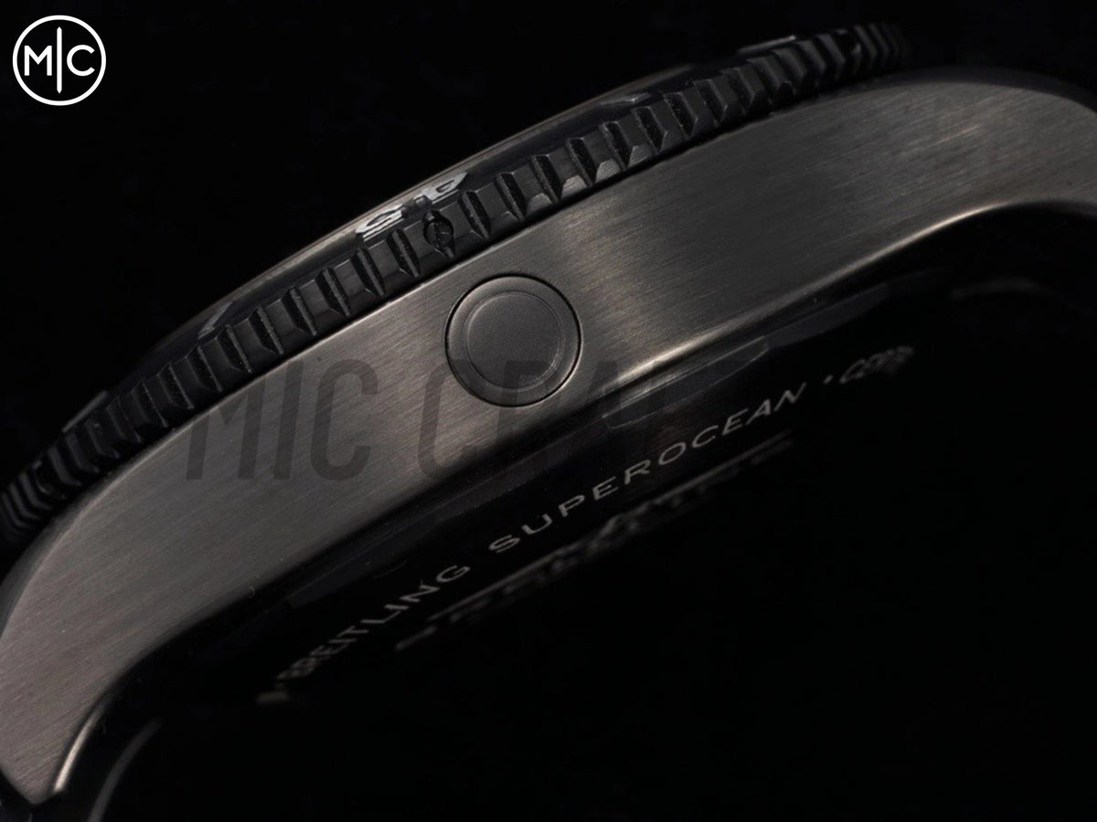 Superocean Automatic 46mm PVD Yellow Dial Black Bezel on Black Rubber Strap – Premium Edition