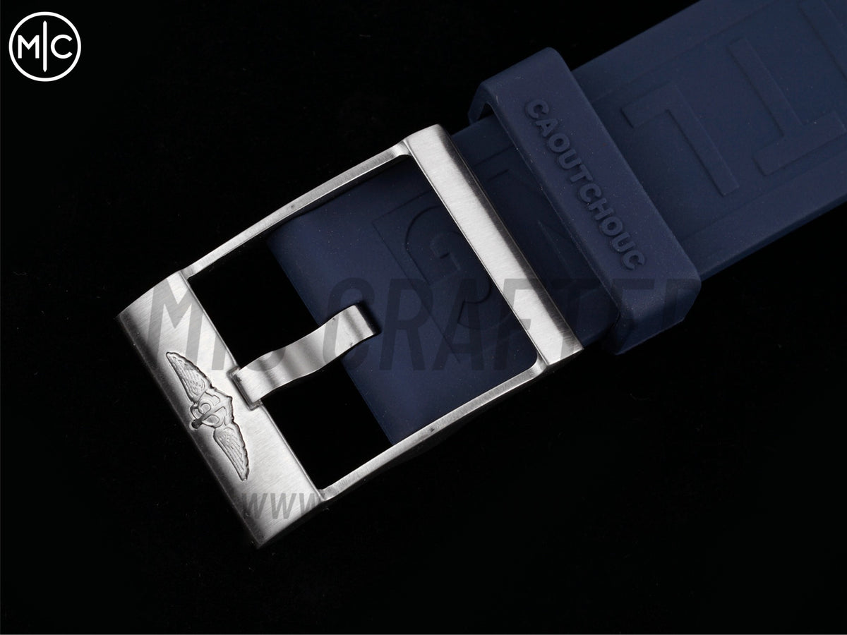 Superocean Automatic 44mm 不鏽鋼藍色錶面、藍色錶圈搭配藍色橡膠錶帶 - 尊貴版