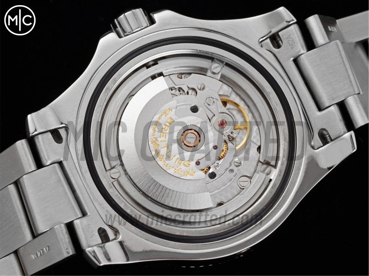 Superocean 海洋文化系列自動腕錶 44mm 不鏽鋼白色錶盤藍色錶圈,配不鏽鋼鍊帶 - 高級版
