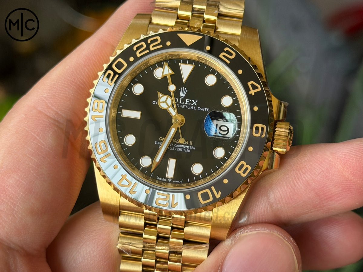 GMT-Master II 126718 GRNR Black/Gray Ceramic on Jubilee Bracelet – Premium Edition
