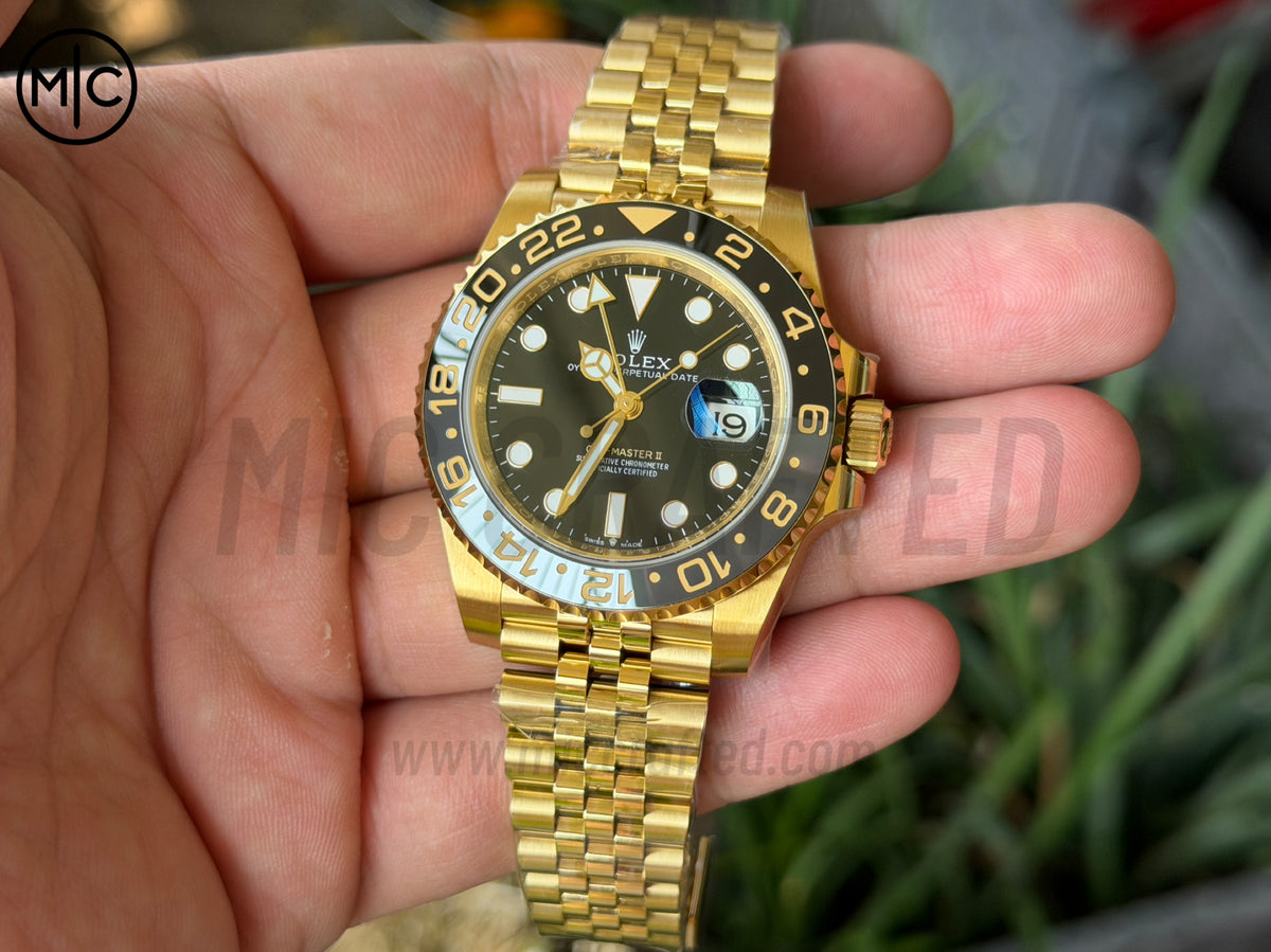 GMT-Master II 126718 GRNR Black/Gray Ceramic on Jubilee Bracelet – Premium Edition