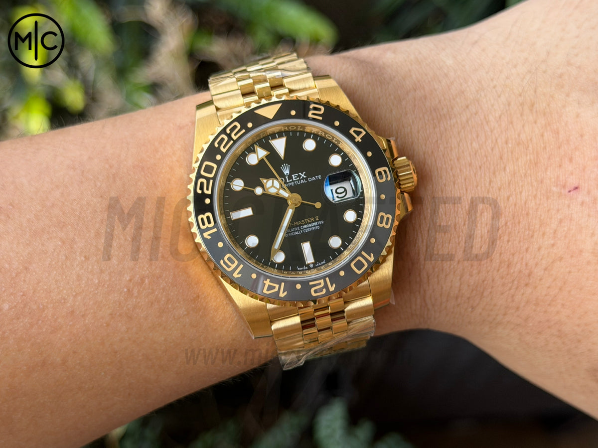 GMT-Master II 126718 GRNR Black/Gray Ceramic on Jubilee Bracelet – Premium Edition