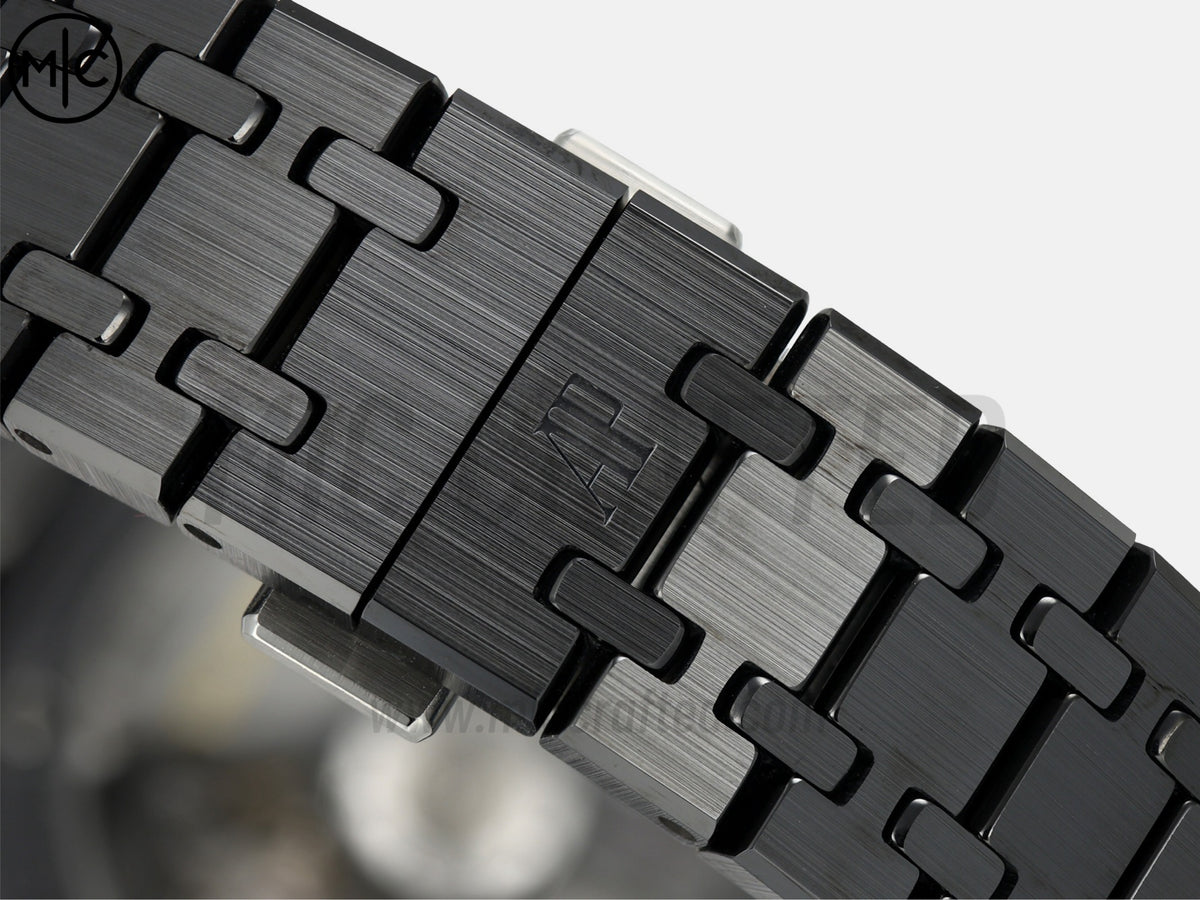 Royal Oak 41mm 15500 Black Ceramic Black Dial on Black Ceramic Bracelet – Handcrafted Version