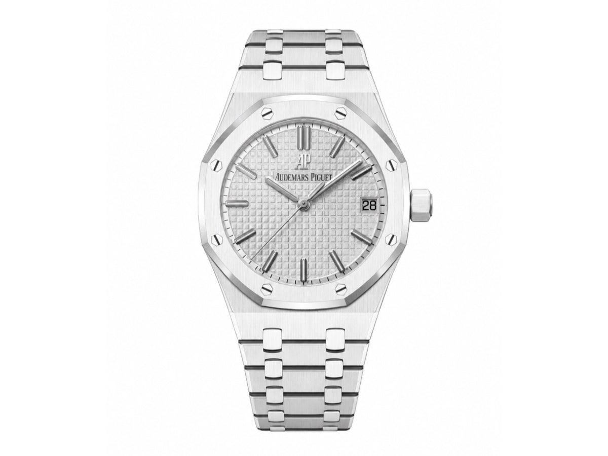 Royal Oak 41mm 15500 White Ceramic White Dial on White Ceramic Bracelet – Handcrafted Version