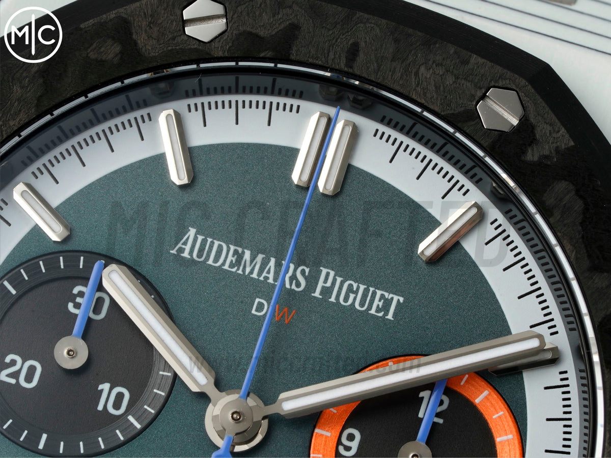 Royal Oak Chrono 皇家橡樹計時碼錶 DIW 26240 41mm 石英纖維/NY 綠色錶盤 - 手工製作版