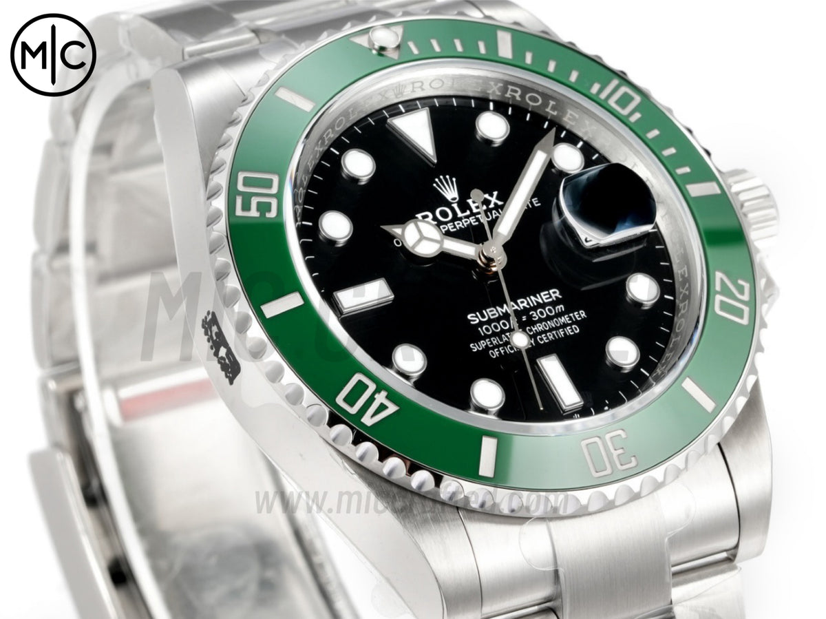 Submariner 潛航者型 41mm 126610 LV Starbucks 904L 不鏽鋼黑色錶盤,配不鏽鋼鍊帶 - 高級版