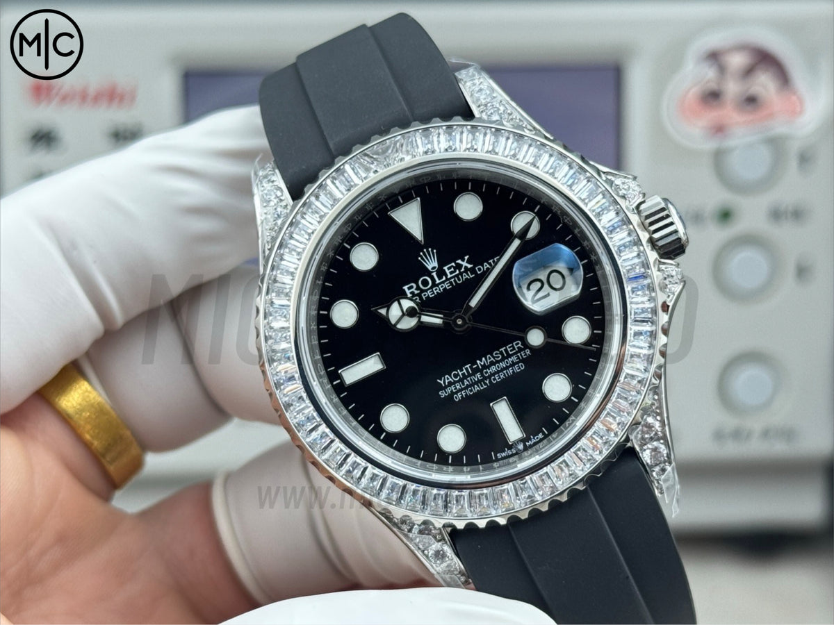 Yacht-Master 42mm Diamonds Bezel on Oysterflex Strap – Premium Edition