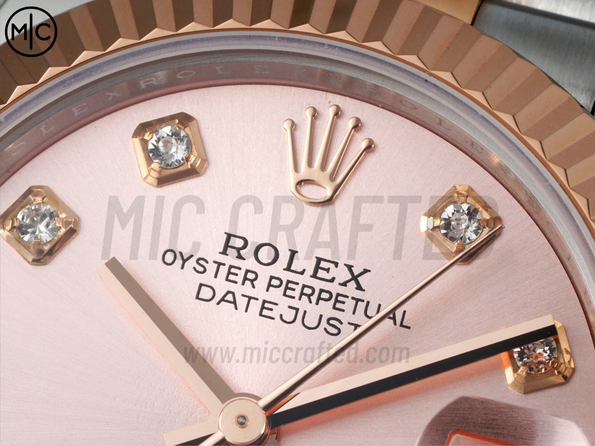 DateJust 31mm Ladies 278271 Fluted Bezel SS/RG Rose Gold Dial on Jubilee Bracelet – Premium Edition