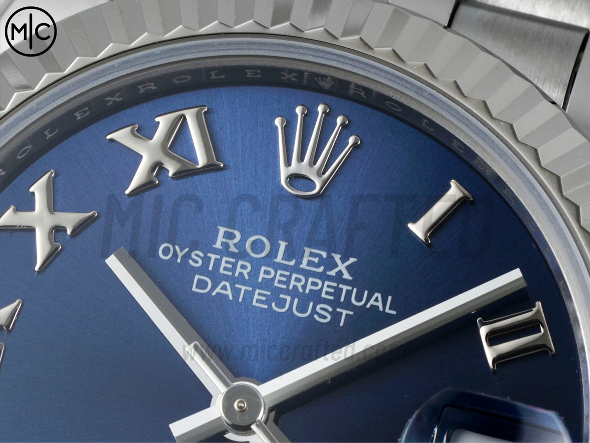 DateJust 31mm Ladies 278274 Fluted Bezel SS Blue Roman Dial on Jubilee Bracelet – Premium Edition