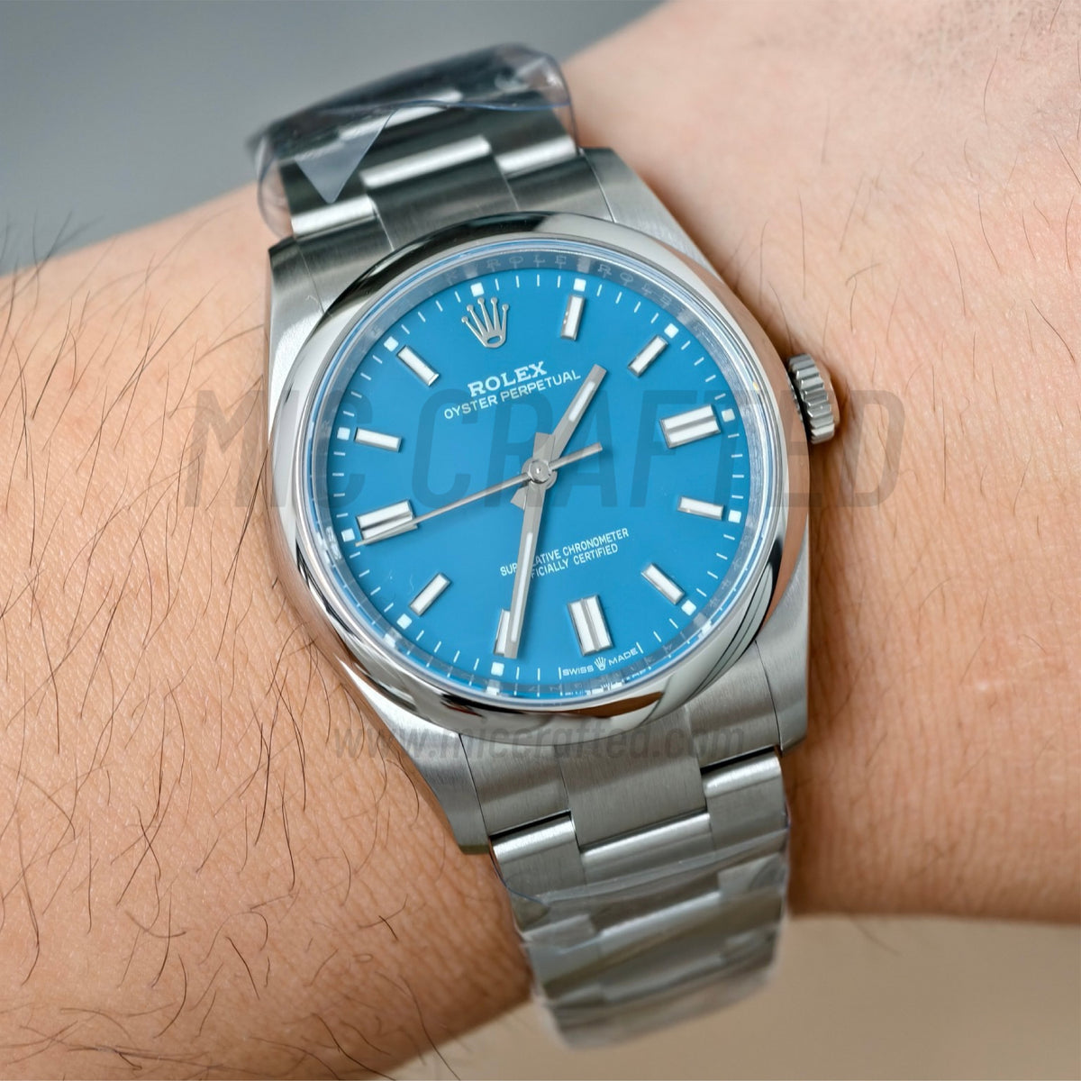Oyster Perpetual 126000 36毫米 904L 精鋼 2025 藍色錶盤 - 高級版