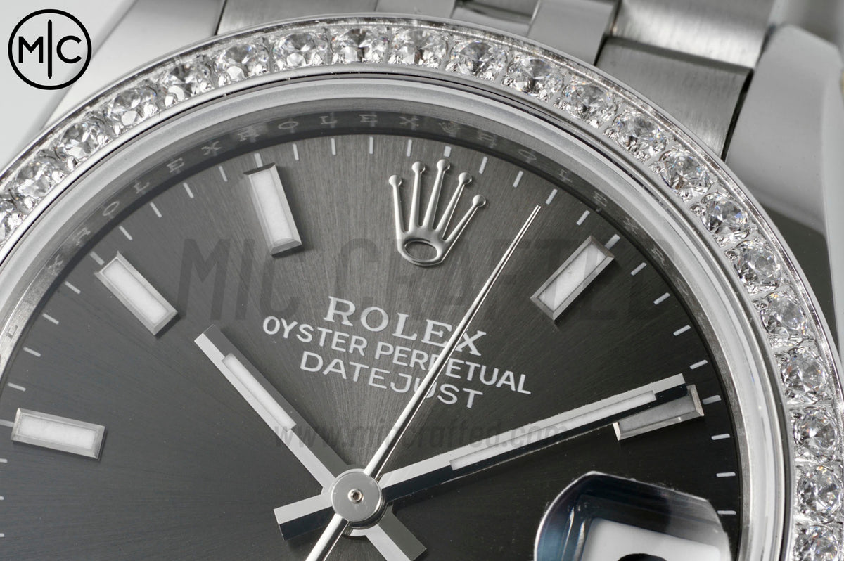 DateJust 31mm 女款 278384 不鏽鋼灰色錶盤配 Jubilee 錶帶 - 高級版
