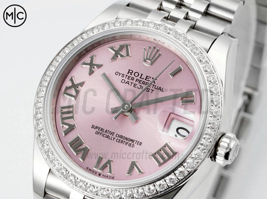 DateJust 31mm Ladies 278384 SS Pink Roman Dial on Jubilee Bracelet – Premium Edition