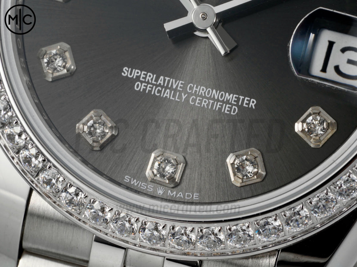 DateJust 31mm 女款 278384 不鏽鋼灰色錶盤配 Jubilee 錶帶 - 高級版