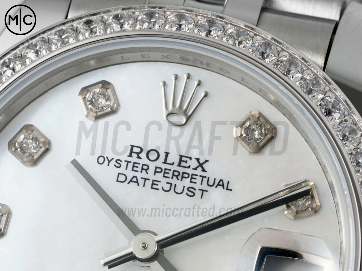 DateJust 31mm 女款 278384 不鏽鋼珍珠母貝錶盤配 Jubilee 錶帶 - 高級版