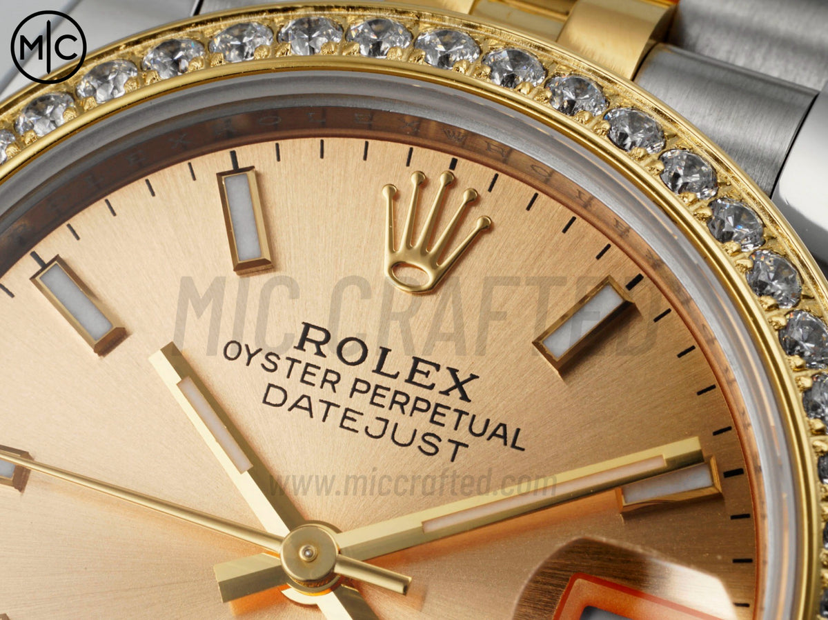 DateJust 31mm 女款 278383 不鏽鋼/黃金金色錶盤配 Jubilee 錶帶 - 高級版