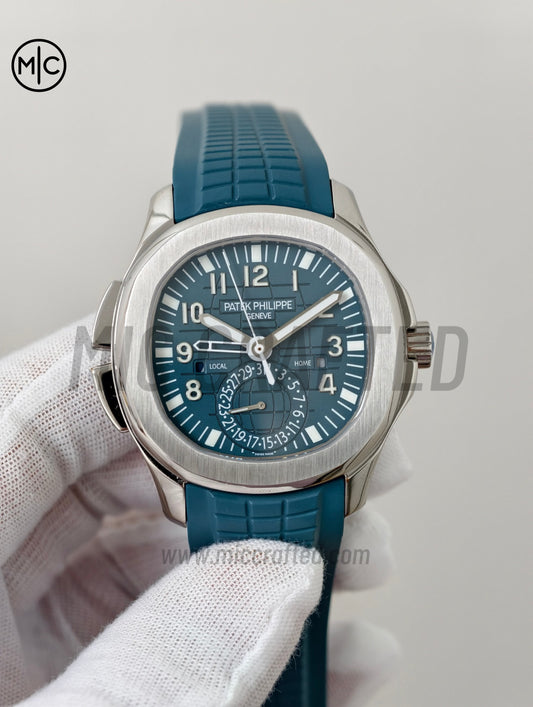 Aquanaut 5164G 41mm SS Blue Dial on Blue Rubber Strap – Premium Edition