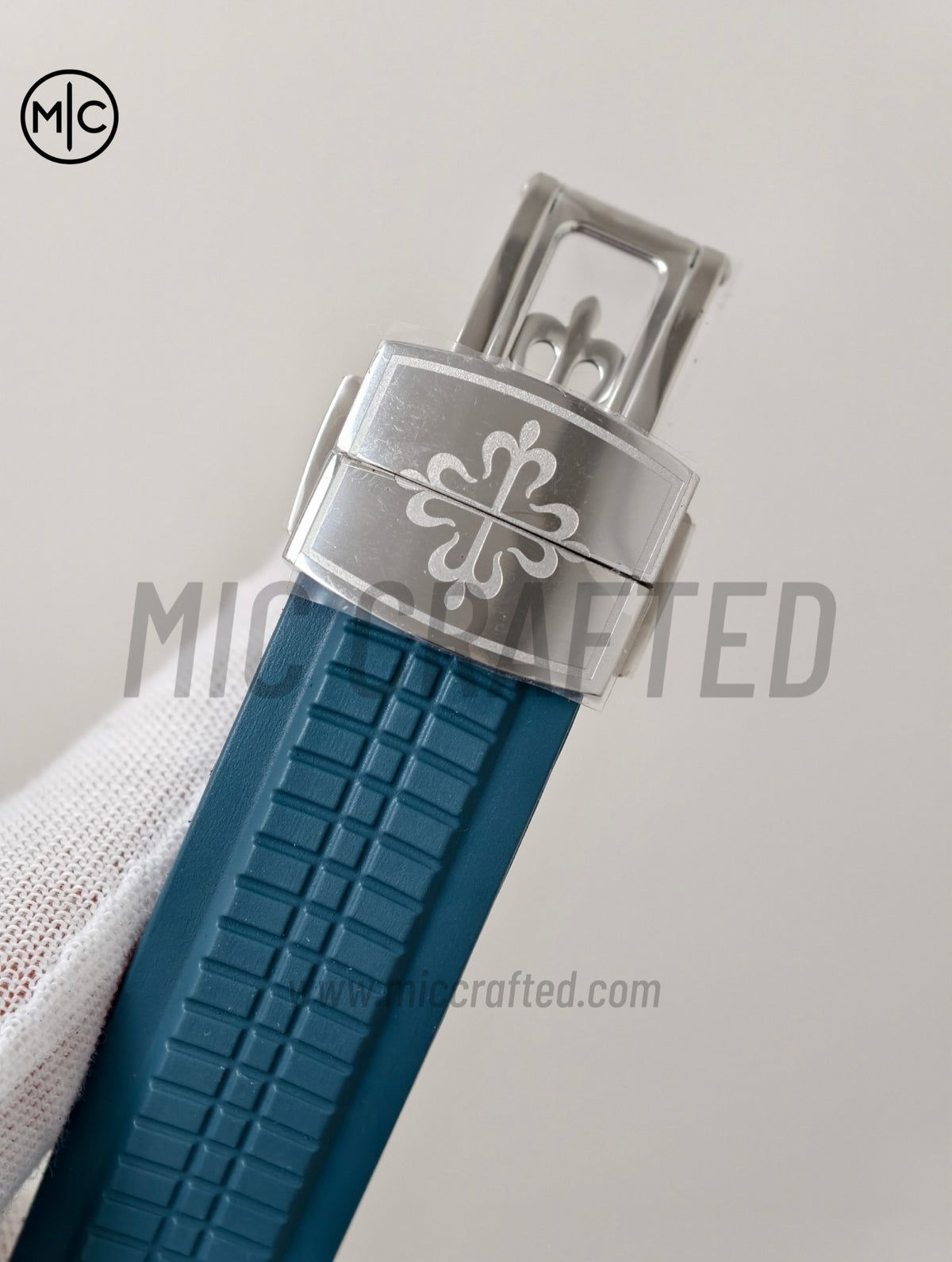 Aquanaut 5164G 41mm SS 藍色錶盤配藍色橡膠錶帶 - 高級版