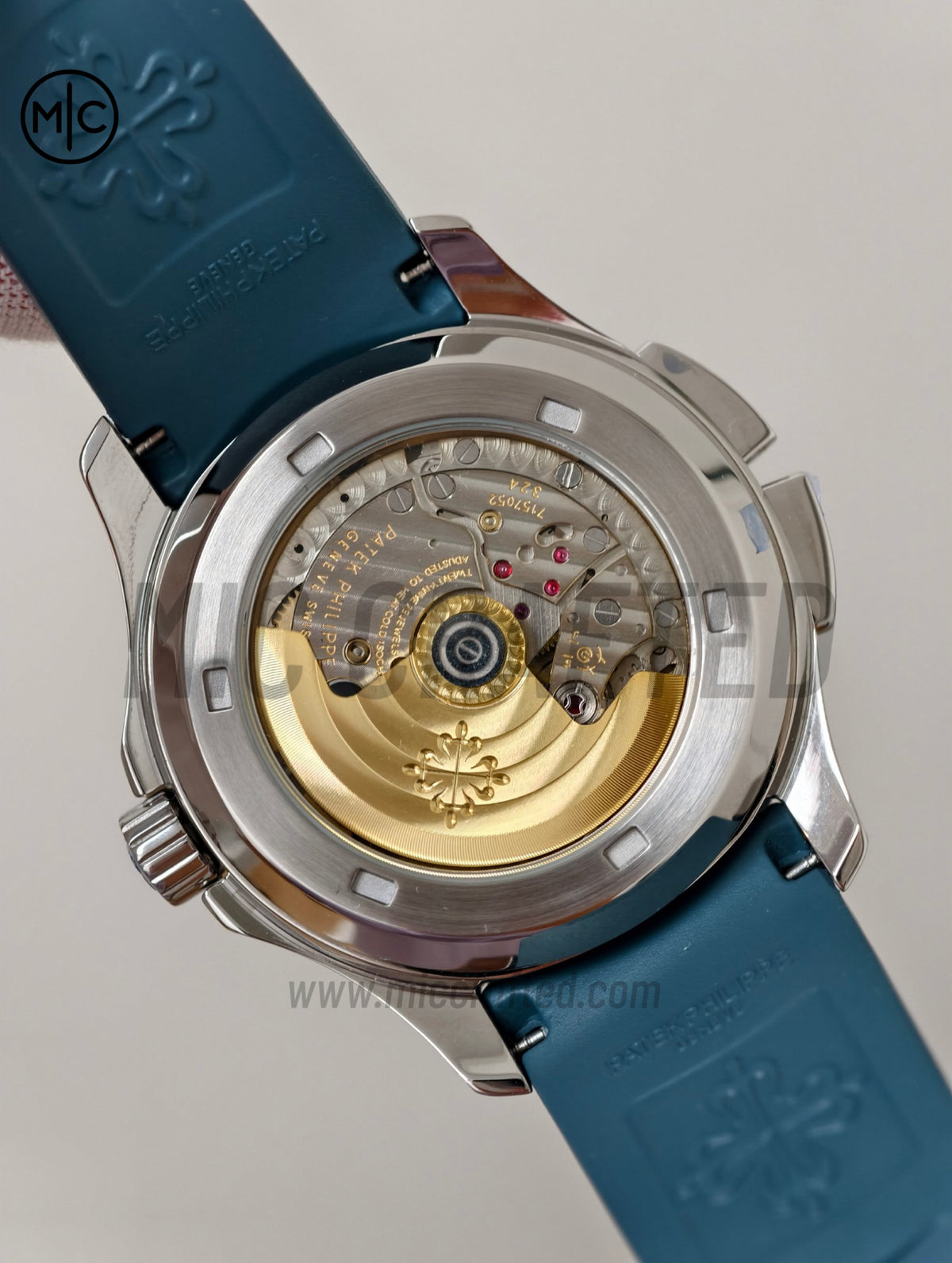 Aquanaut 5164G 41mm SS 藍色錶盤配藍色橡膠錶帶 - 高級版