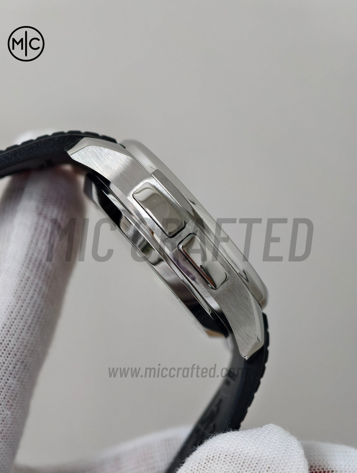 Aquanaut 5164 41mm SS 灰色錶盤配黑色橡膠錶帶 - 高級版