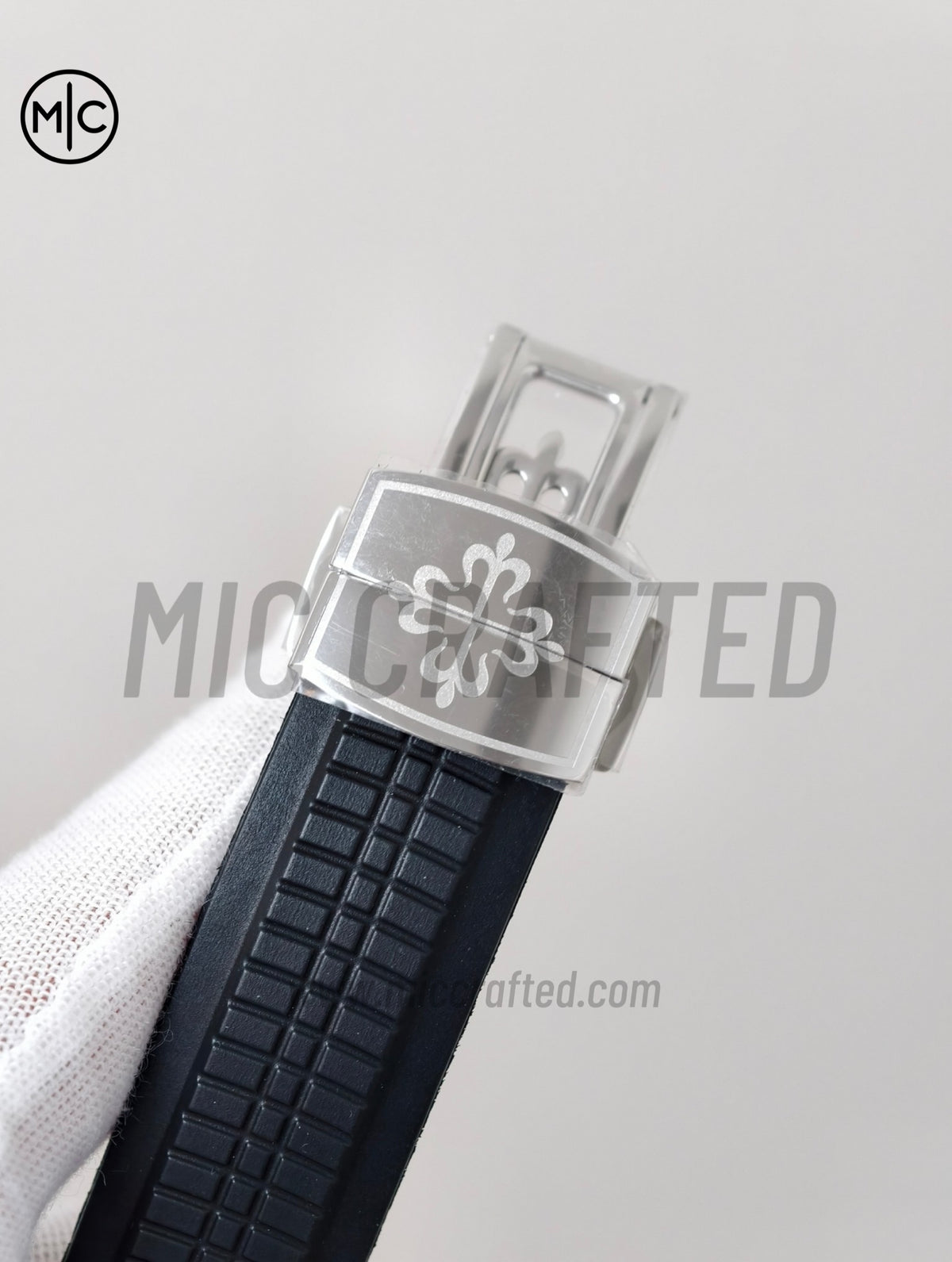 Aquanaut 5164 41mm SS 灰色錶盤配黑色橡膠錶帶 - 高級版