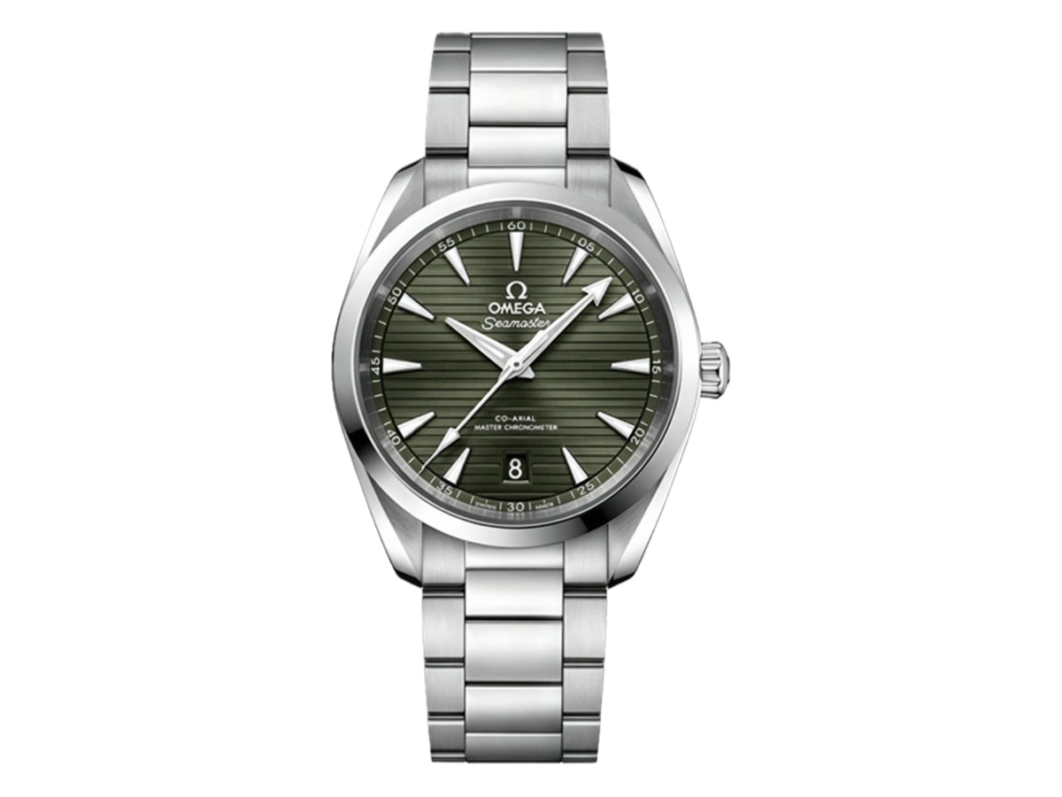 Aqua Terra 150M 38mm Master Chronometers 綠色錶盤配 SS 錶鏈 - 高級版
