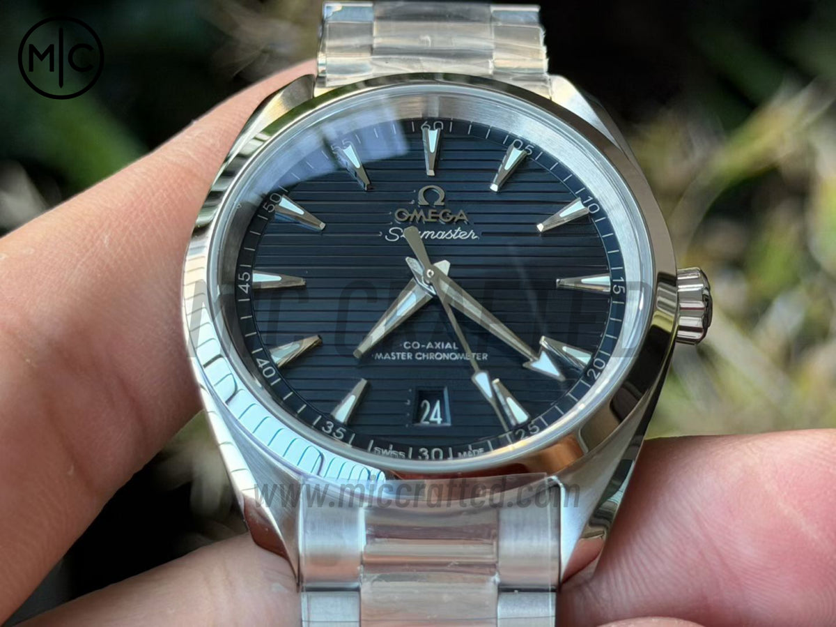 Aqua Terra 150M 38mm Master Chronometers Blue Dial on SS Bracelet – Premium Edition