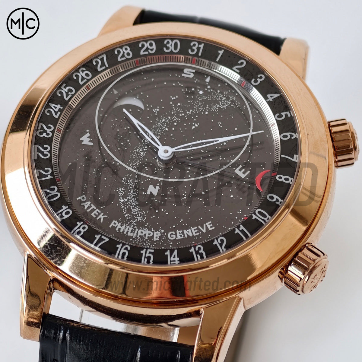 Grand Complications 6102 玫瑰金 黑色錶盤搭配黑色皮革錶帶 - 尊享版