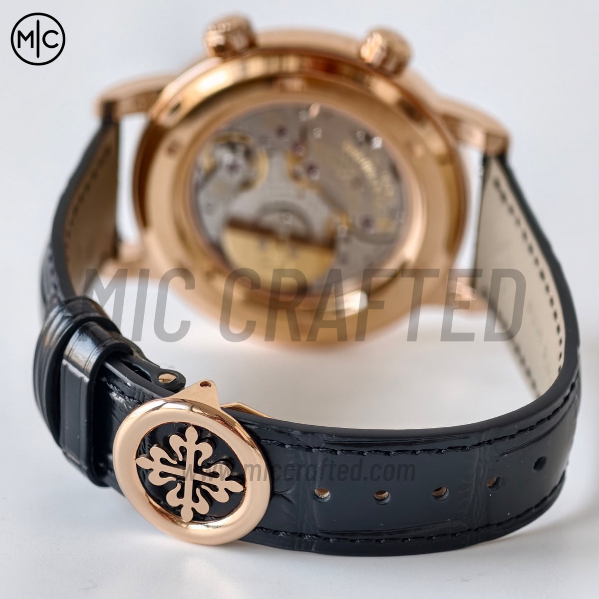 Grand Complications 6102 玫瑰金 黑色錶盤搭配黑色皮革錶帶 - 尊享版