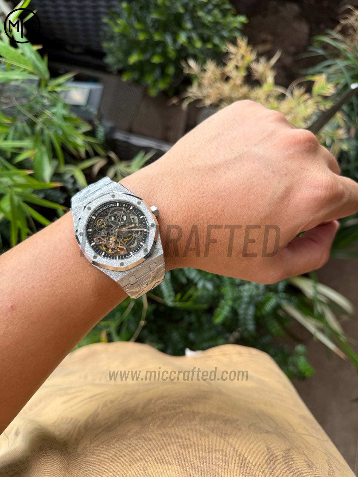 Royal Oak 41mm Openworked 15407 Frosted SS Skeleton Dial on SS Bracelet – Premium Edition