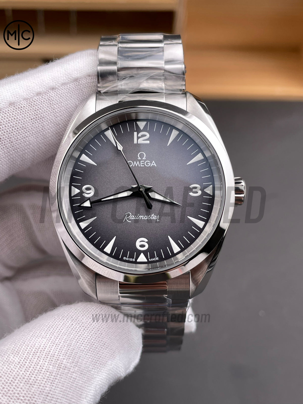 Aqua Terra 150M 38mm Master Gray Dial on SS Bracelet – Premium Edition