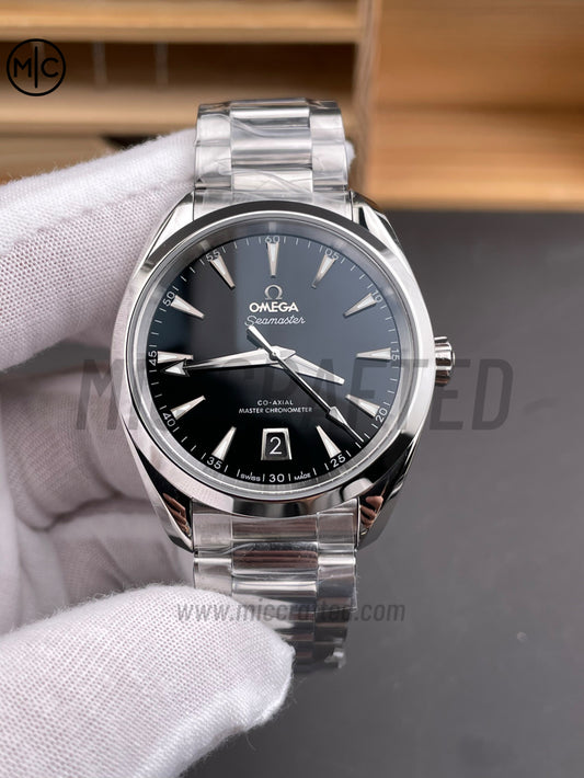 Aqua Terra 150M 41mm Master Black Dial on SS Bracelet – Premium Edition