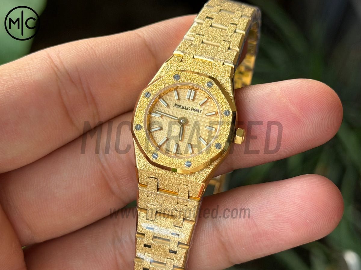 Royal Oak 23mm YG Frosted 67630BA Quartz – Premium Edition