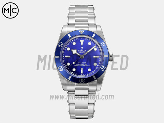 Black Bay Fifty Four 37mm SS Blue Dial on Rivet Bracelet – Premium Edition