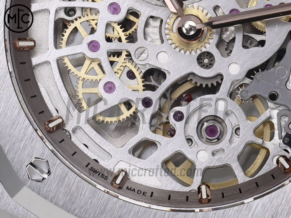 Royal Oak Openworked 16204 39mm 不鏽鋼 鏤空錶盤搭配不鏽鋼錶鏈 - 尊享版