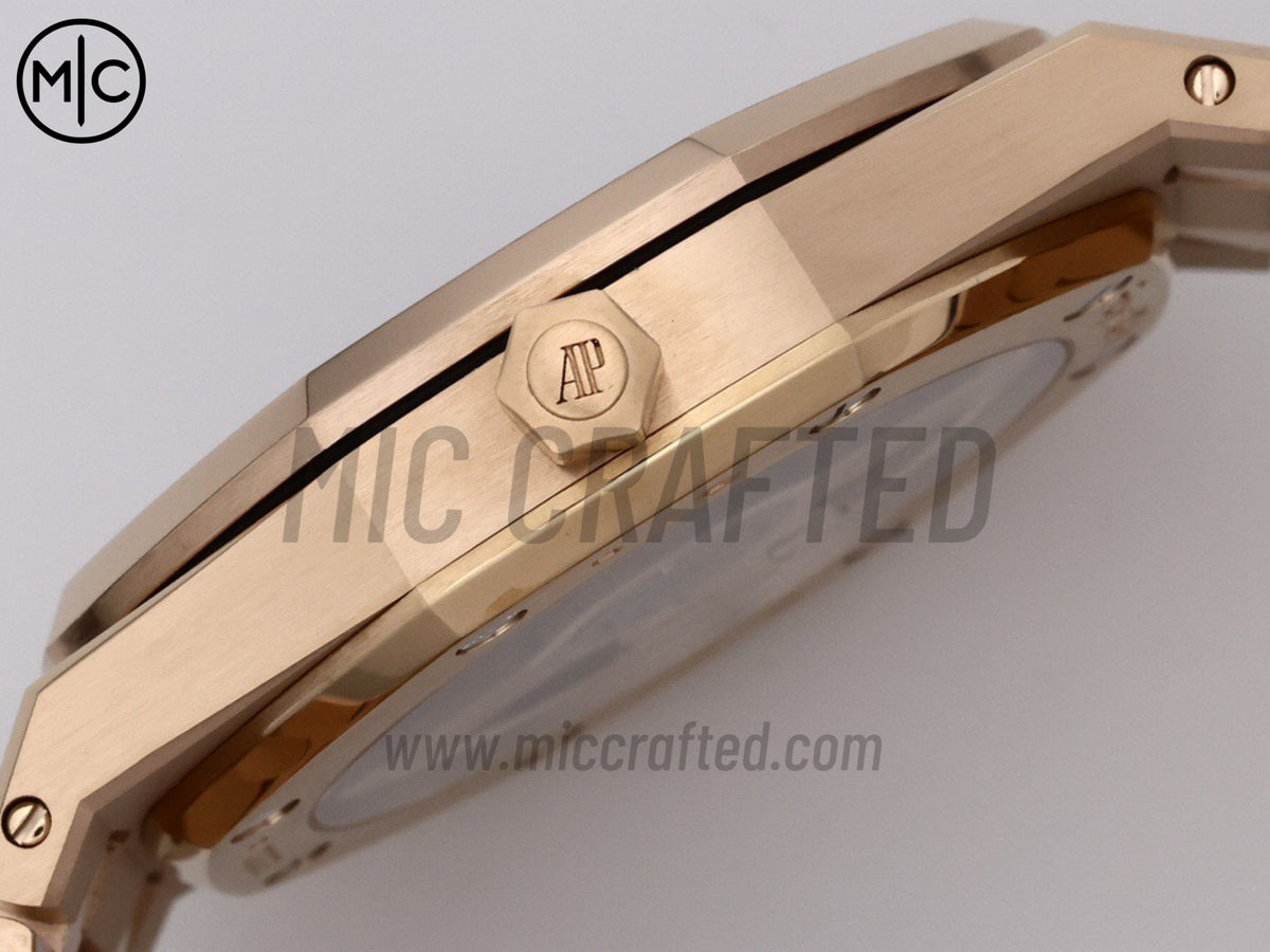 Royal Oak Openworked 16204 39mm 玫瑰金 鏤空錶盤搭配玫瑰金錶鏈 - 尊享版