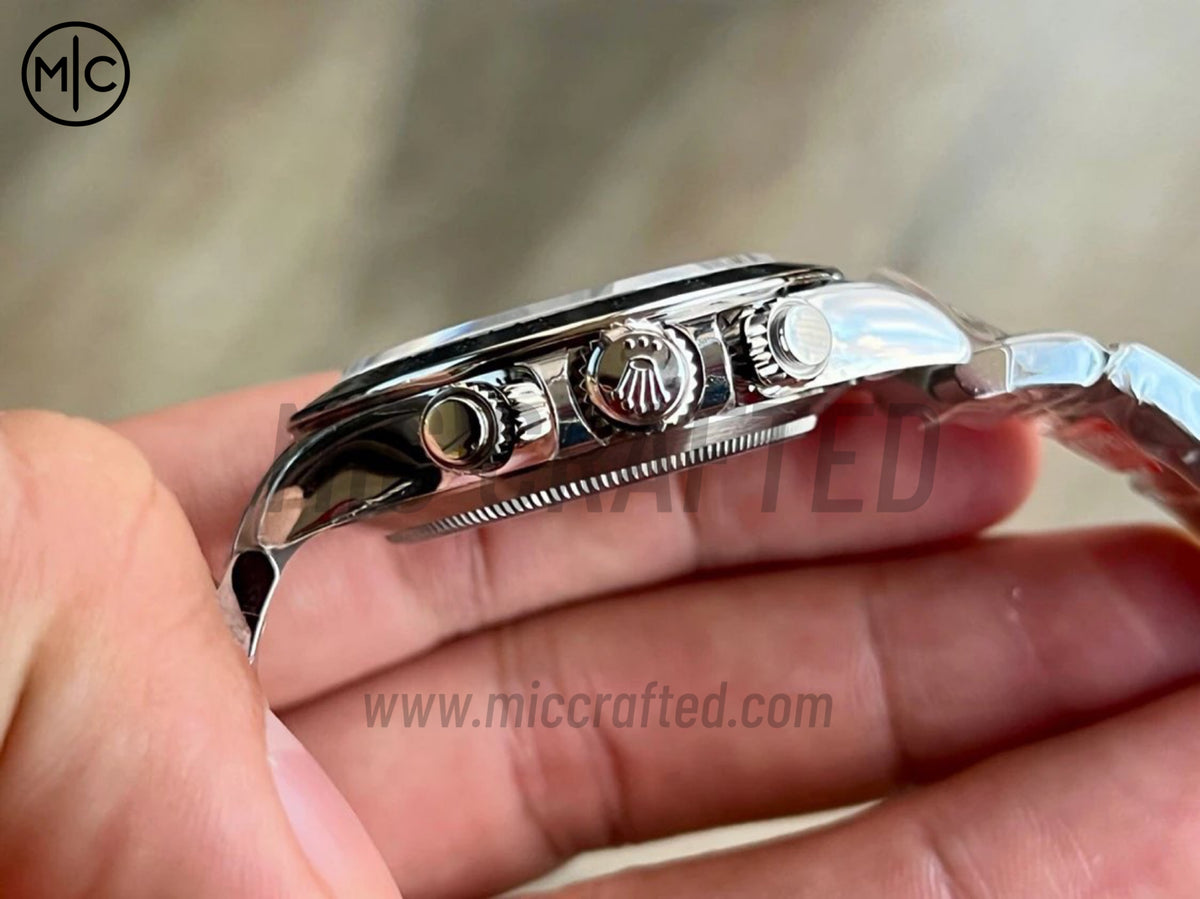 Daytona 116520 904L 精鋼白色錶盤配 SS 錶鏈 - 尊享版